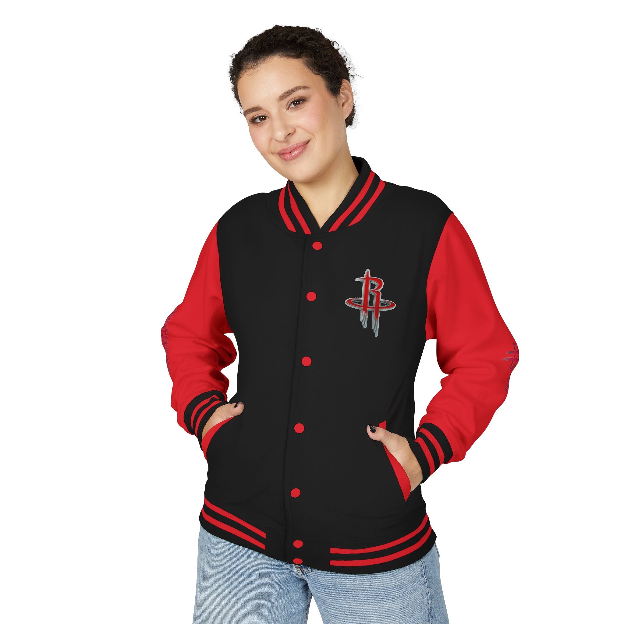 Houston Rockets Varsity Jacket | Unisex Streetwear Letterman
