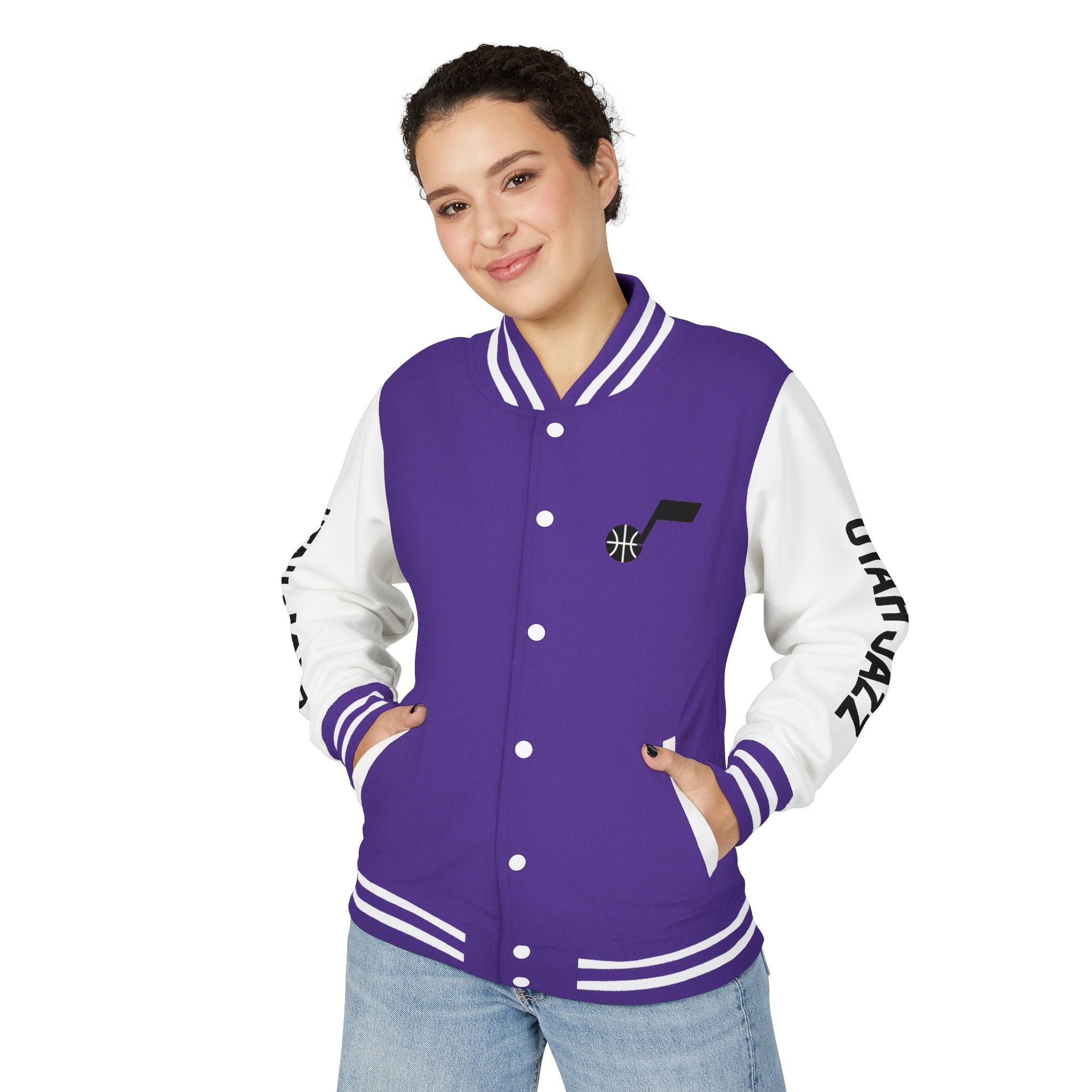 Utah Jazz Varsity Jacket | Unisex Streetwear Letterman