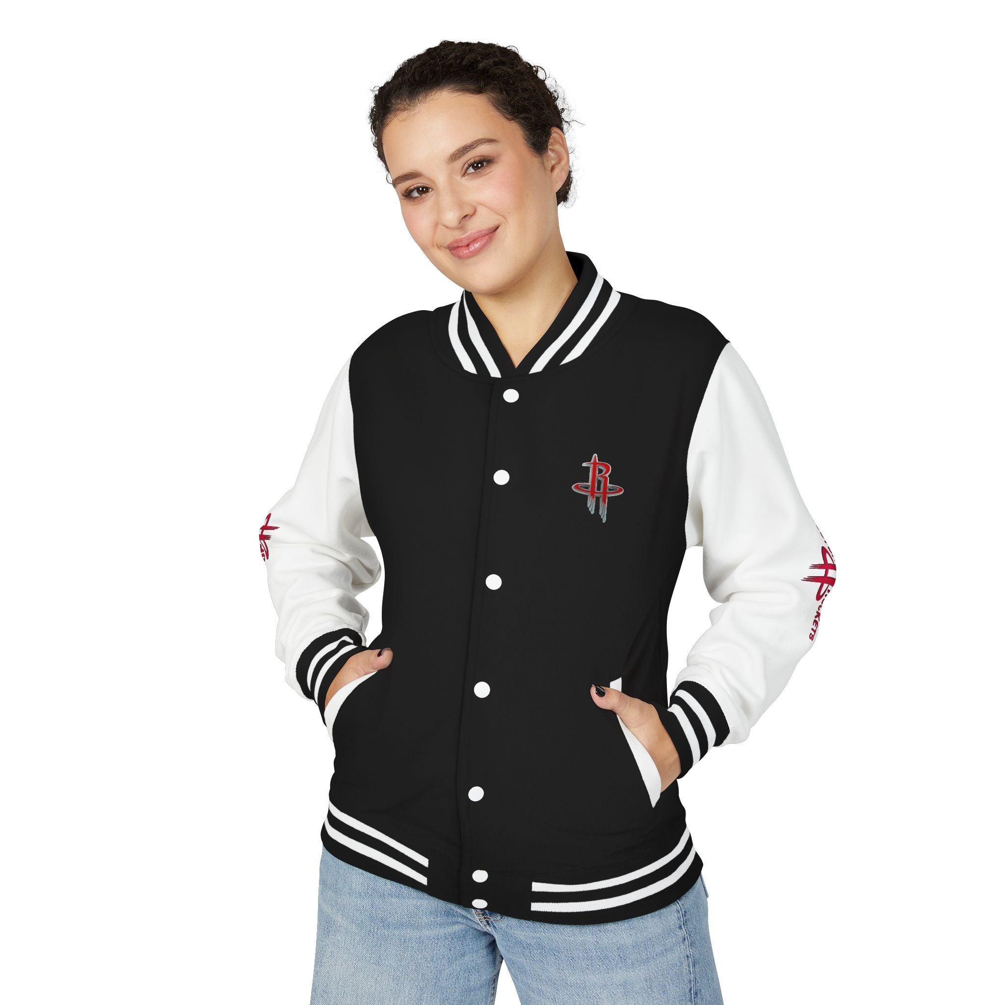 Houston Rockets Varsity Jacket | Unisex Streetwear Letterman