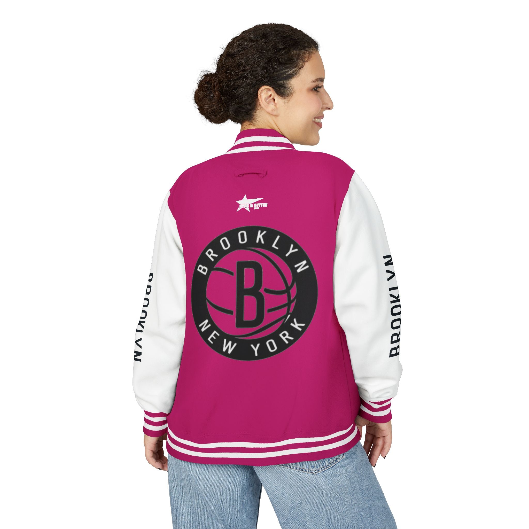 Brooklyn Nets Unisex Heavyweight Varsity Letterman Jacket