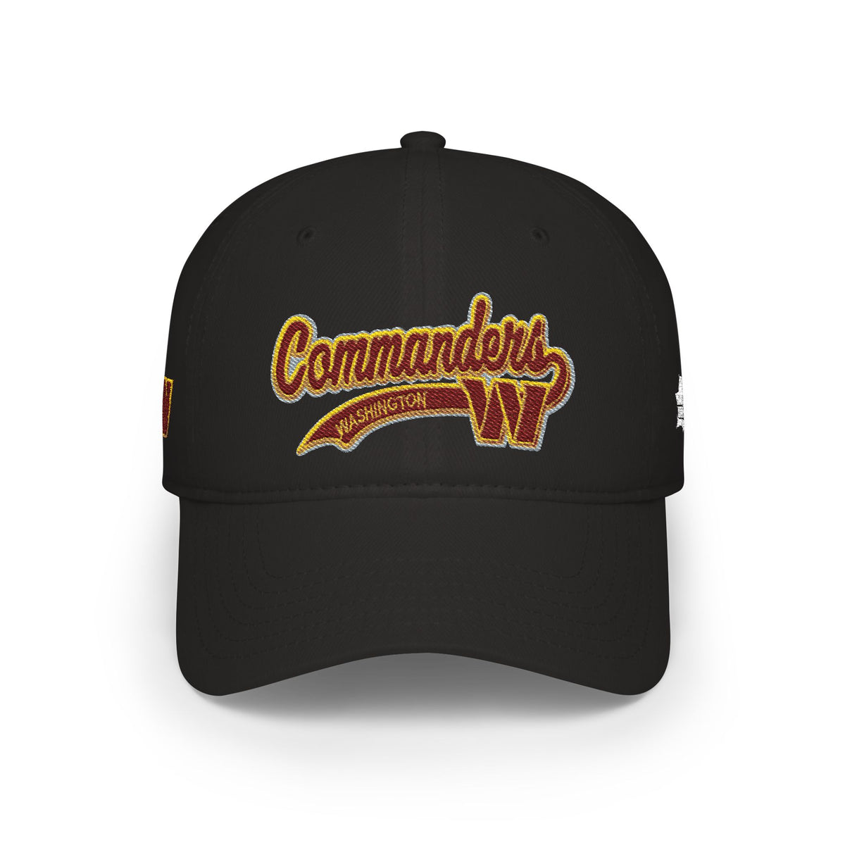 Commanders Script Embroidered Low Profile Baseball Cap