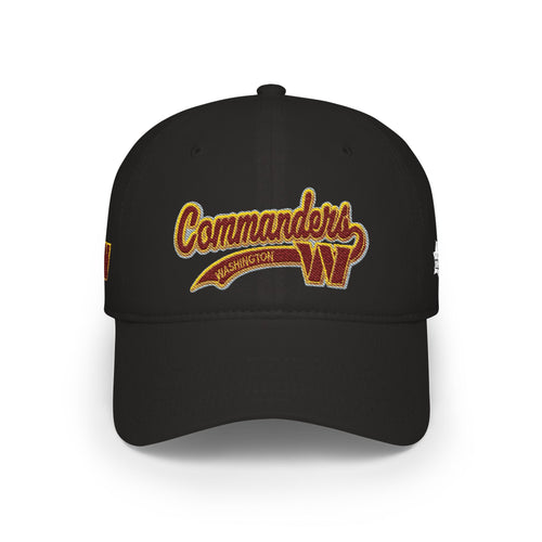 Commanders Script Embroidered Low Profile Baseball Cap