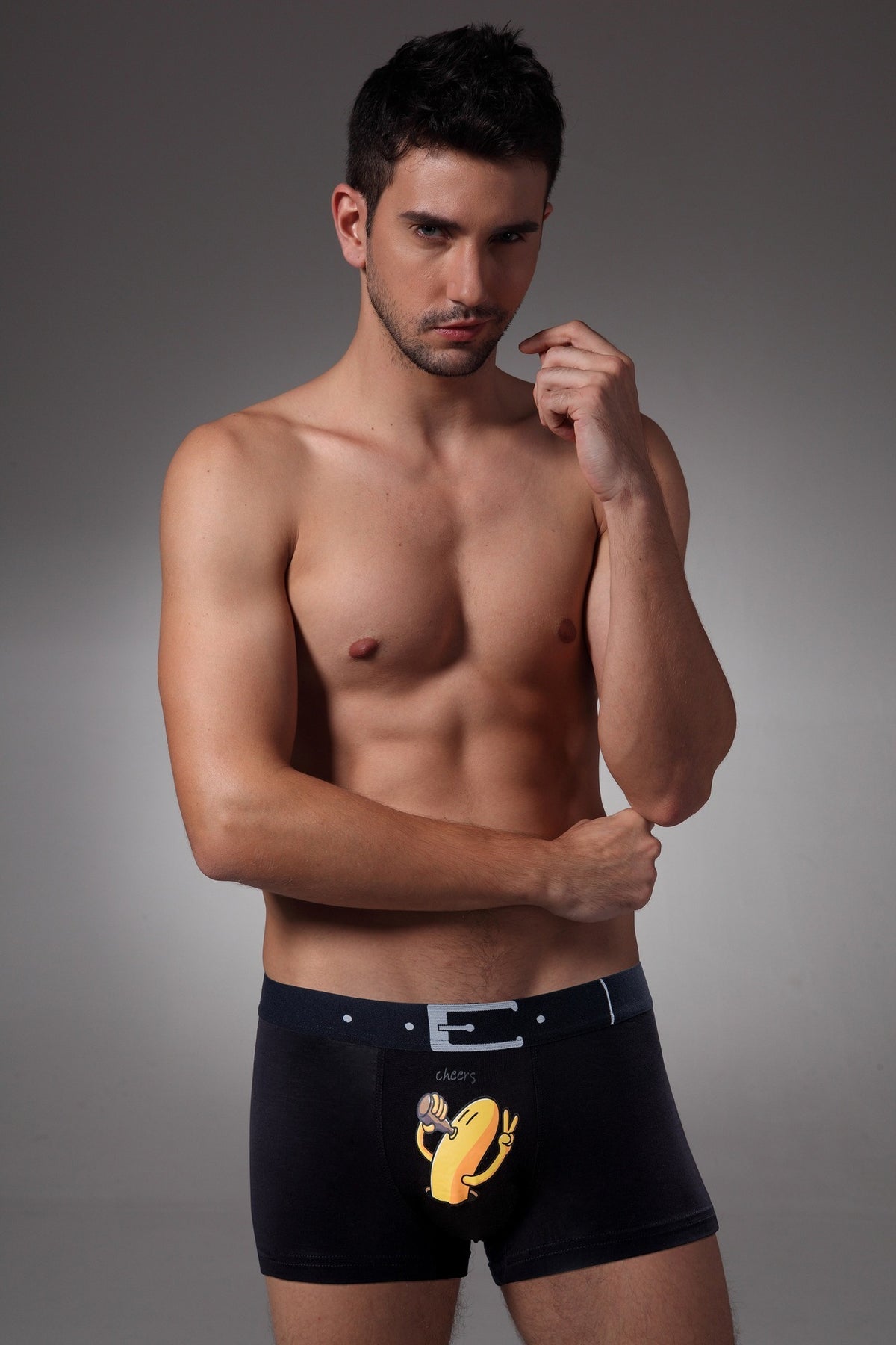 Modal U Convex Mid-rise Boxer Briefs Men