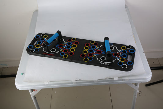 Multifunctional Push Up Board Home Strength Training Equipment With 15 Fitness Accessories Pilates Bar Resistance Band Roller Wheel Full Body Workout Home Gym Equipment