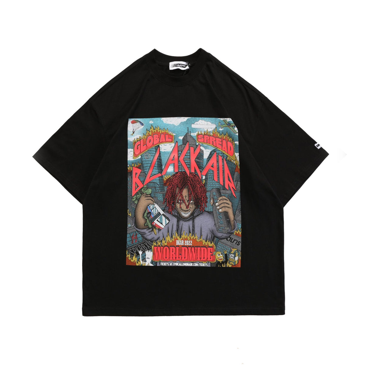 Combed Cotton Round Neck Street T-shirt Unisex Bottoming Shirt
