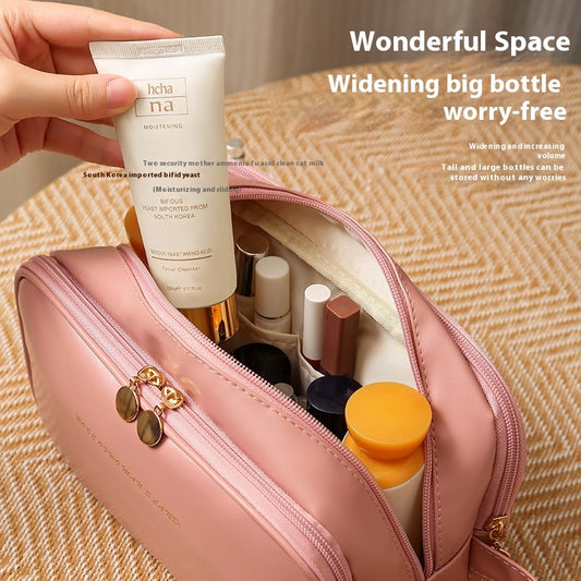 Double Zipper Cosmetic Buggy Bag