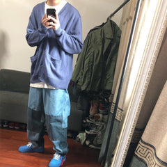 Twill Denim Jeans With Double Stitching