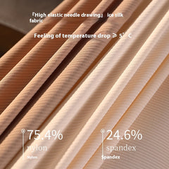 High Waist Plus Size Underwear Cool Feeling Ice Silk Seamless Purified Cotton Crotch 7A Antibacterial