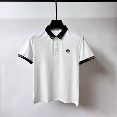 Lapel Short-sleeved T-shirt Versatile Polo Shirt Men