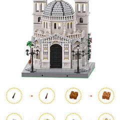 Salute Ankang Notre Dame Church Large Landmark Plastic Toys